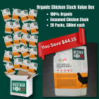 Butcher Box Organic Chicken Stock Bundle.  
