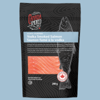 200g vodka smoked salmon – premium Canadian seafood