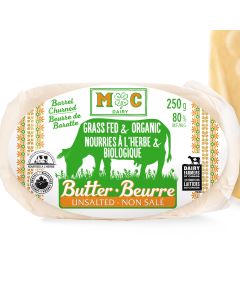 Grass Fed Organic Unsalted Butter