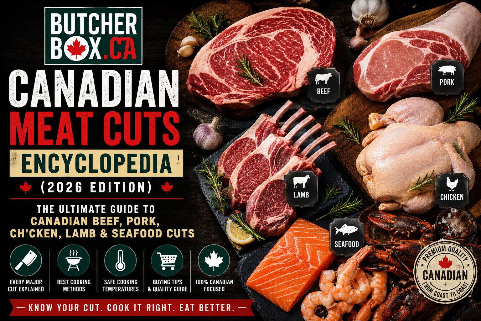 Canadian Meat Cuts Enclyclopedia from ButcherBox.ca