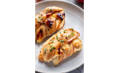 Maple Glazed Apple and Brie Stuffed Chicken