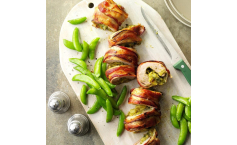Bacon-Wrapped Pesto Pork Tenderloin
