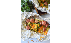 Sausage Broccoli Foil Packets