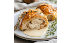 Chicken Wellington with Dijon Cream Sauce