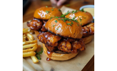 Honey Chipotle Garlic Chicken Sliders