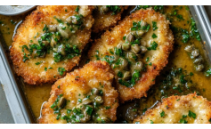 Pork Schnitzel with Brown Butter-Caper Sauce
