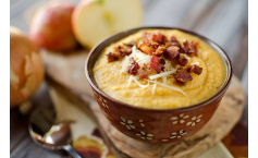 Roasted Butternut Squash & Bacon Soup