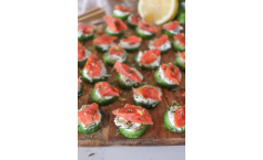 Smoked Salmon Cucumber Bites