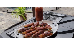 DILLIGAF (Smoked Bacon Wrapped Dill Pickles)
