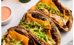 Smash Burger Tacos Big Mac Style