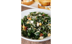 Hearty Kale Salad with Bacon Vinaigrette