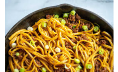 Easy Mongolian Ground Beef Noodles